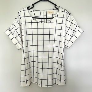 Black and White Blouse